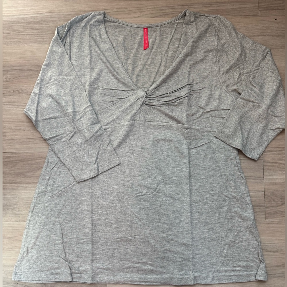 Ruby Ribbon Twist Top